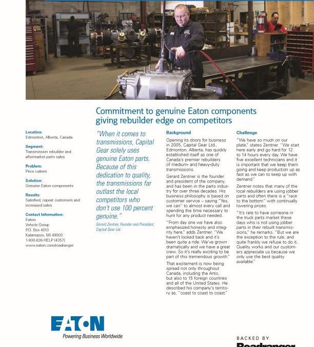 Capital Gear’s Commitment to Quality: The Eaton Advantage